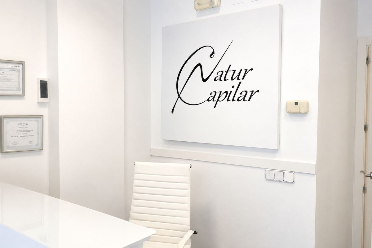 Recepción de NaturClinic Capilar en Coslada